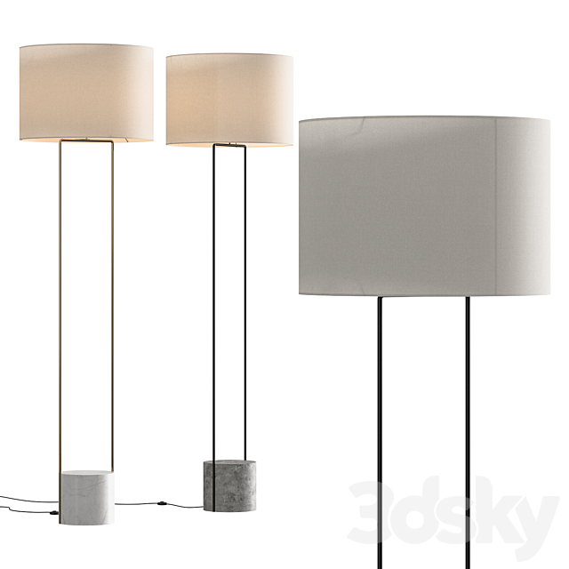 west elm industrial outline floor lamp