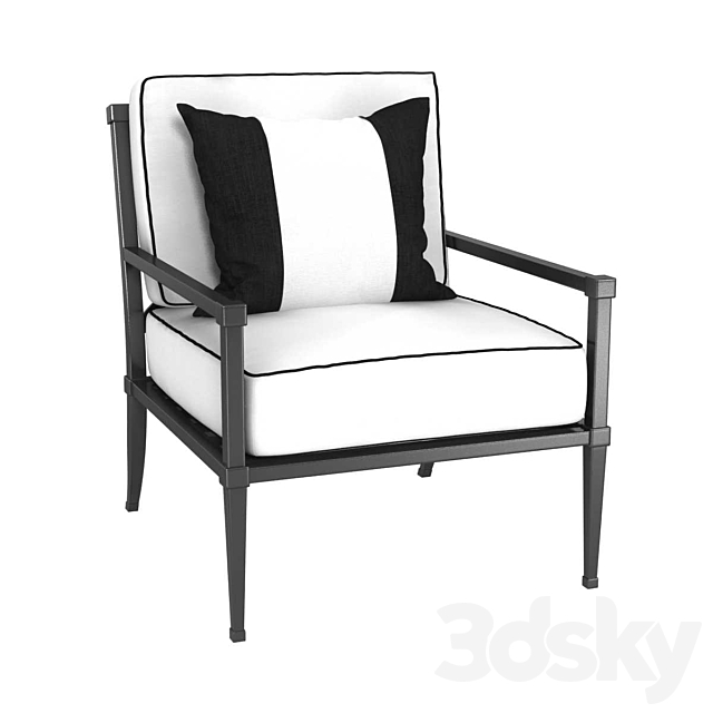 3d models: Arm chair - Restoration Hardware TROUSDALE ...