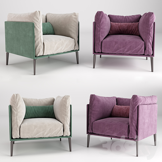 3d Models Arm Chair Kubi Armchair