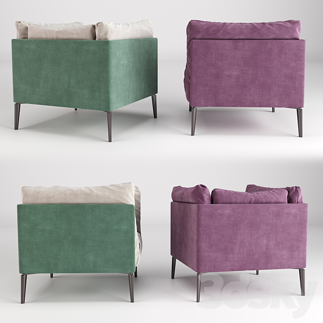 3d Models Arm Chair Kubi Armchair