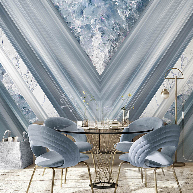 3d models: Wall covering - Designer Wallpaper Elegant 20 pack2