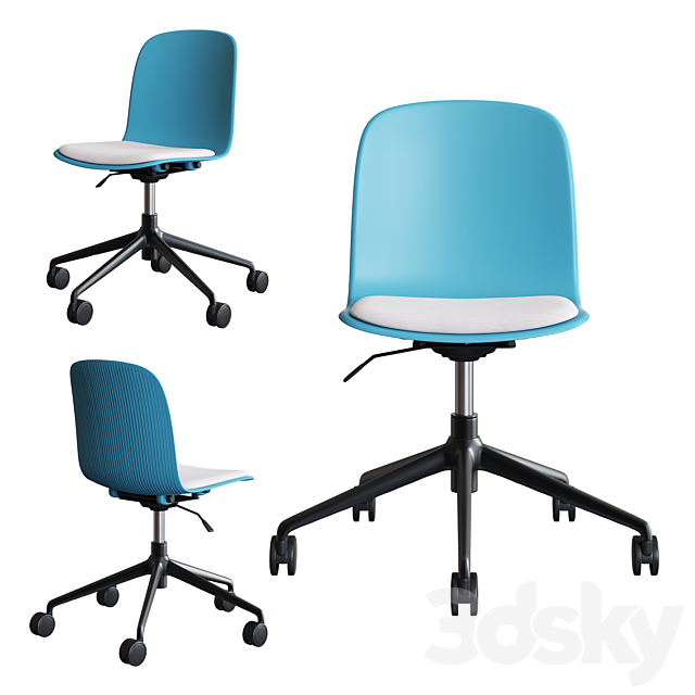 Steelcase Office Chair Cavatina Set1 Office furniture 3D Models