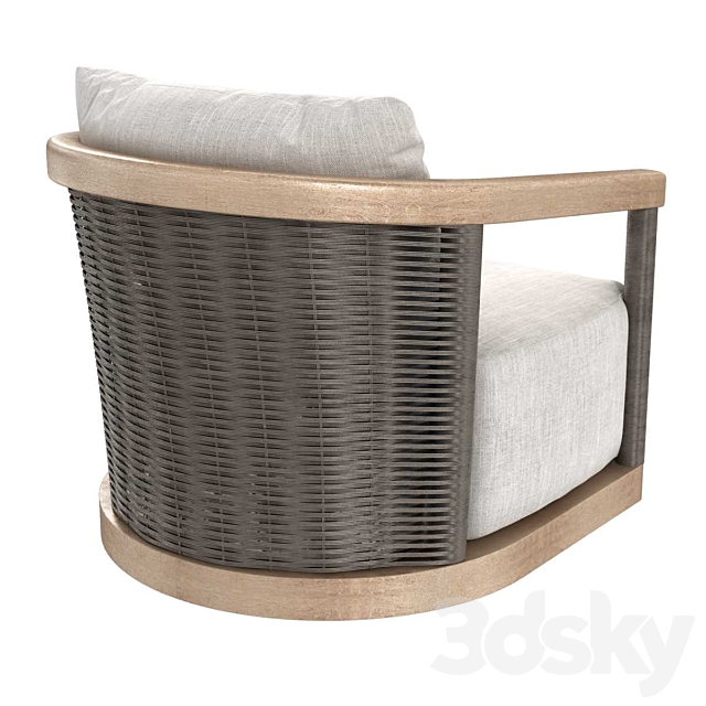 Restoration Hardware ISLA SWIVEL LOUNGE CHAIR Arm chair 3D Models