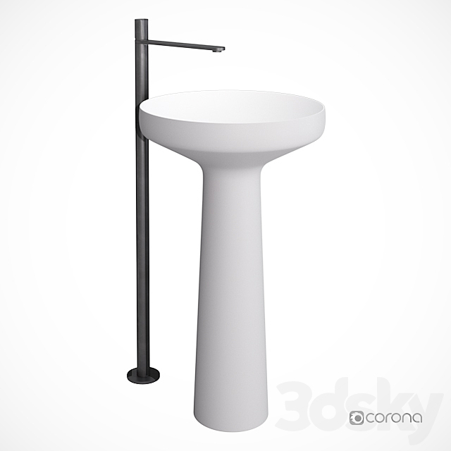3d Models Wash Basin Antonio Lupi Ago 85 Indigo Nd 901gr