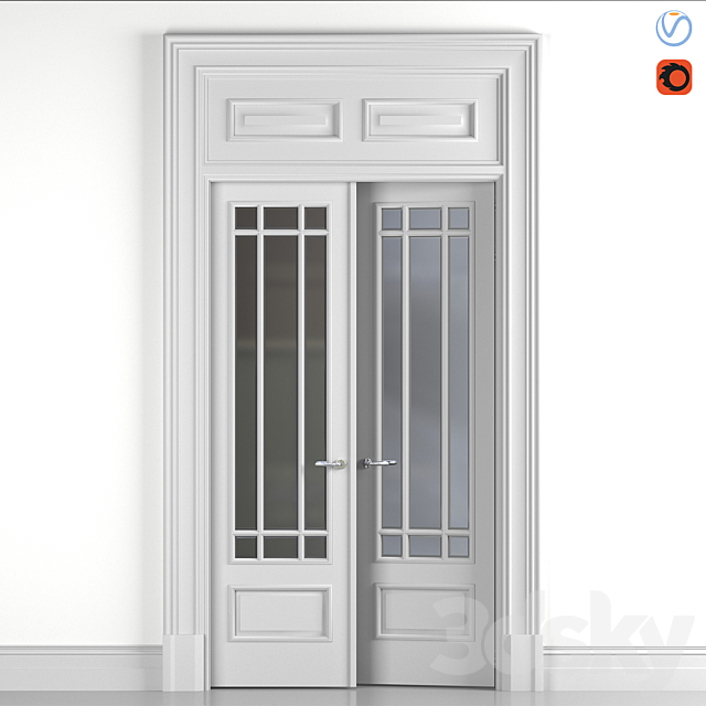 3d Models Doors Classic Glass Door