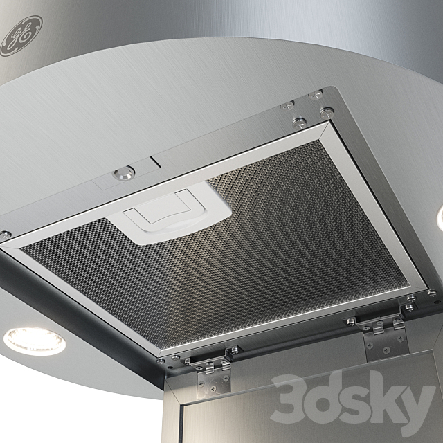 3d models: Kitchen appliance - GE round hood / General Electric