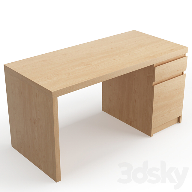3d Models Table Ikea Malm Desk