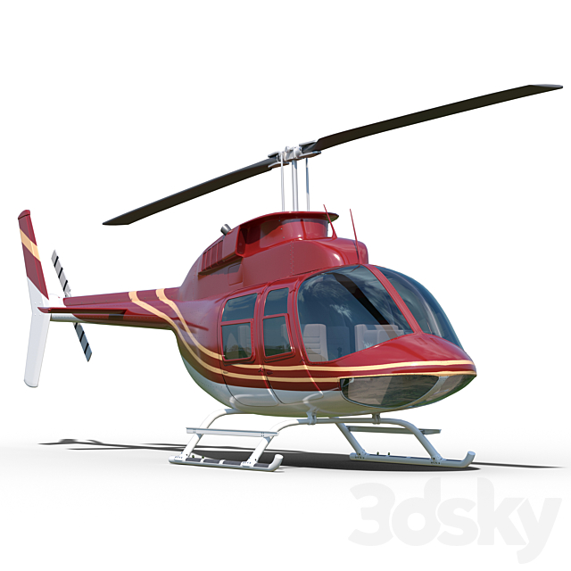 3d Models Transport Helicopter Bell 206