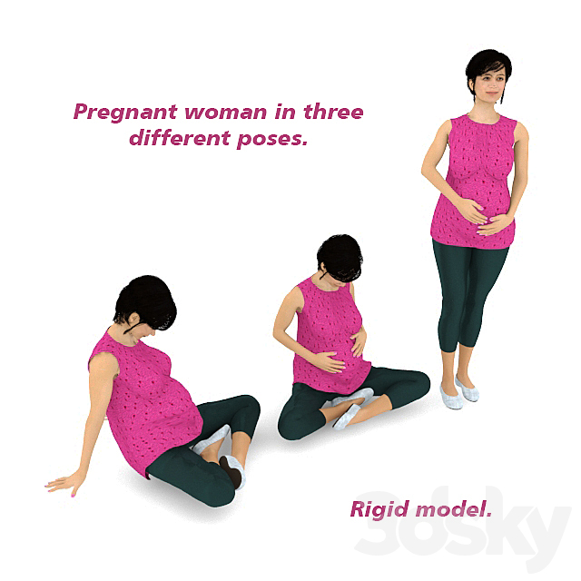 3d Models Creature Pregnantant Woman