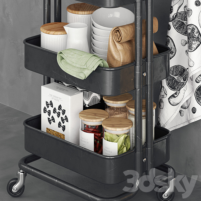 Raskog cooking cart Other kitchen accessories 3D Models