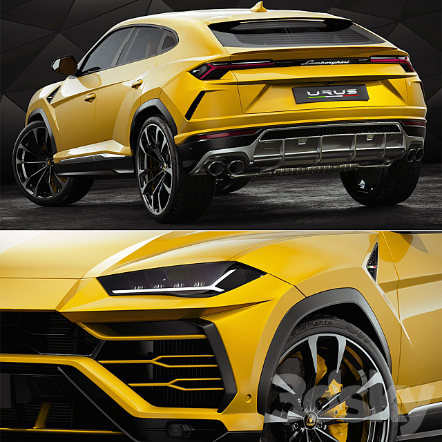 3d models: Transport - Lamborghini Urus