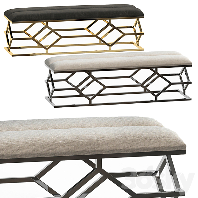 3d Models Other Soft Seating Eichholttz Bench Trellis