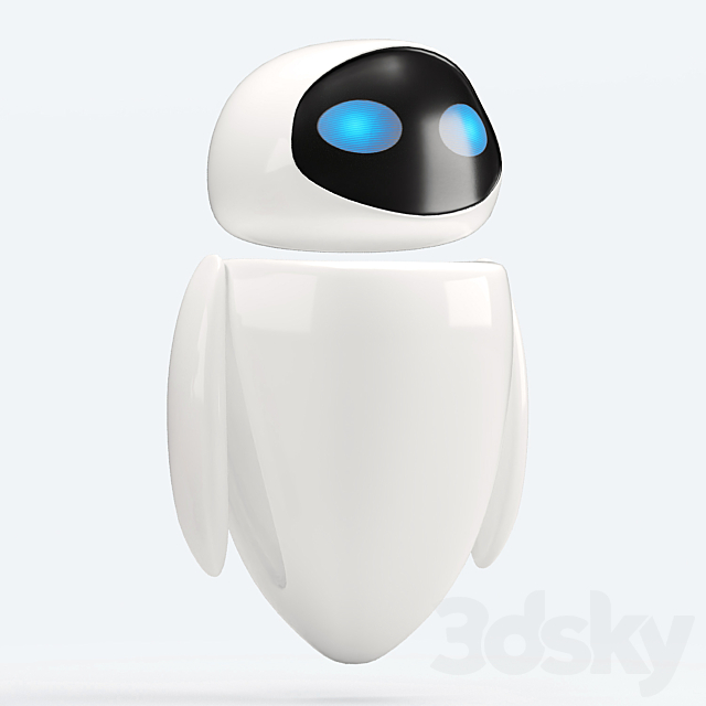 3d Models Toy Robots Wall And Eve Wall E And Eve