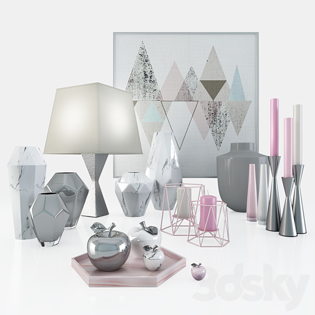3d Models Decorative Set Decorative Set Nordic Geometry6 3d Models Decorative Set Decorative Set Nordic Geometry6