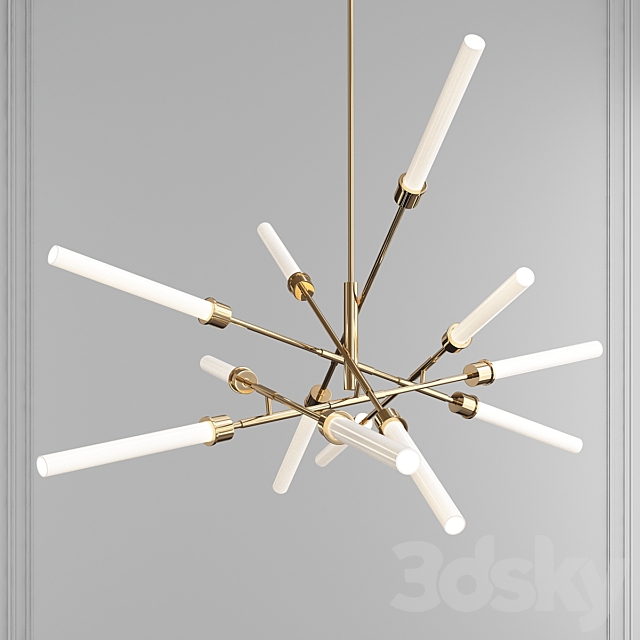 3d Models Chandelier Linger 12 Light Abstract Chandelier By
