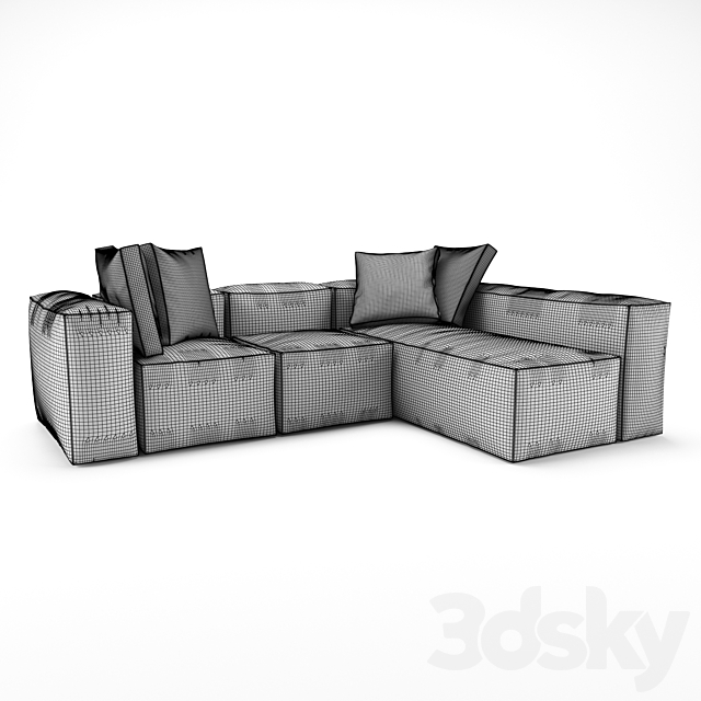 3d models: Sofa - Corner sofa Loft
