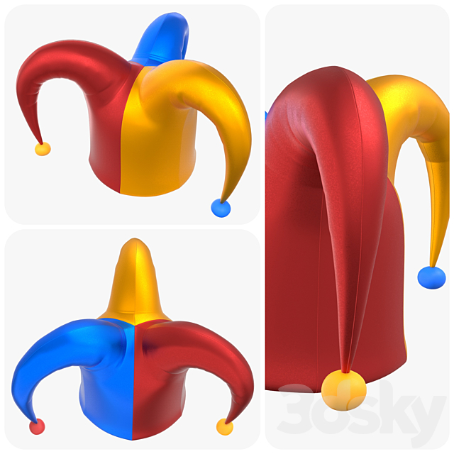 3d models Clothes Jester hat