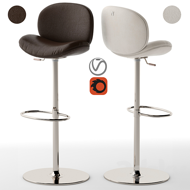 Natuzzi Dove Chair 3d Models, Natuzzi Bar Chairs