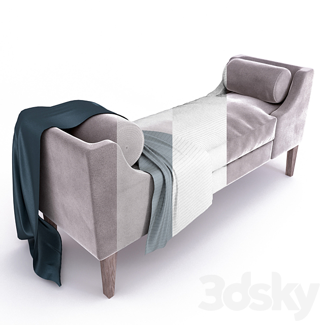 Grace bench Other soft seating 3D Models