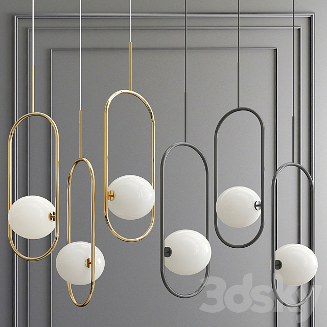 3d Models Pendant Light Gold Black Oval Ring Globe - Black And Gold Globe Pendant Light 3d Models Pendant Light Gold Black Oval Ring Globe - Black And Gold Globe Pendant Light