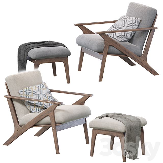 3d Models Arm Chair Baxton Studio Bianca Mid Century Modern - Mid Century Modern Lounge Chair And Ottoman Set Wood Leather 3d Models Arm Chair Baxton Studio Bianca Mid Century Modern - Mid Century Modern Lounge Chair And Ottoman Set Wood Leather