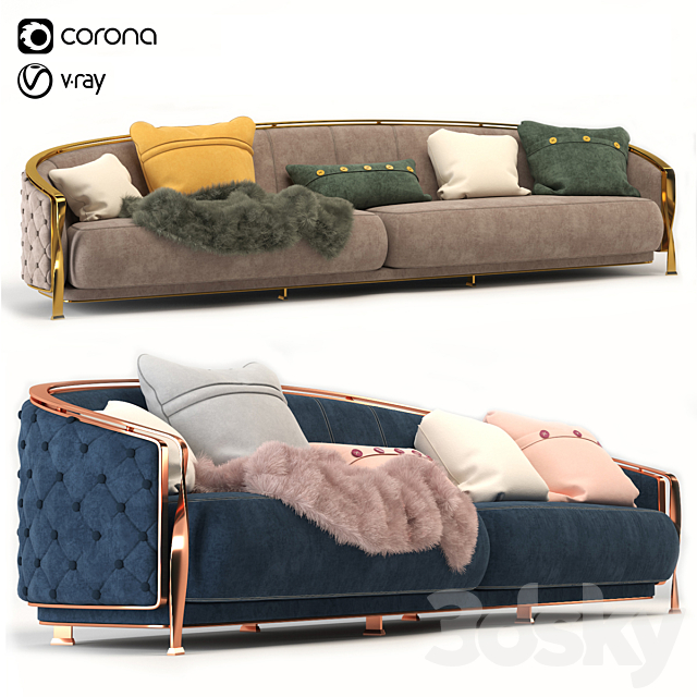 3d Models Sofa Sofa Rugiano Furniture Nella Vetrina New