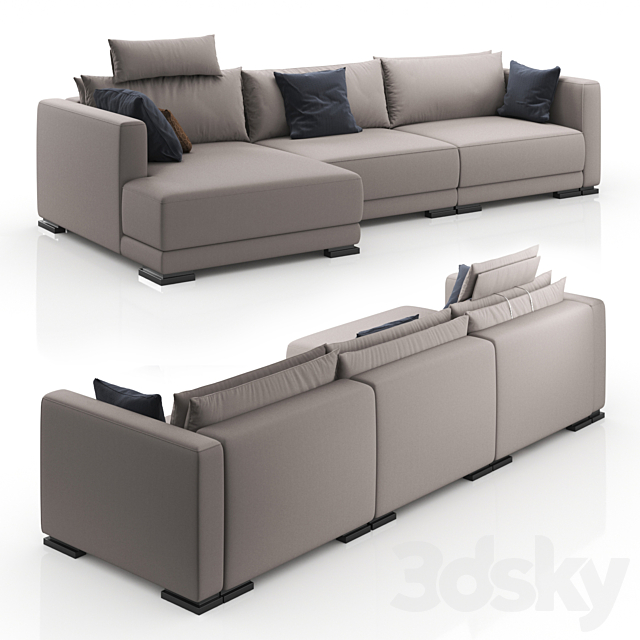 3d Models Sofa Corner Sofa Favola By Commodus