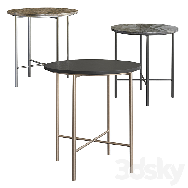 3d Models Table Tacchini Soap Sahara Noir Side Table By Gordon Guillaumier