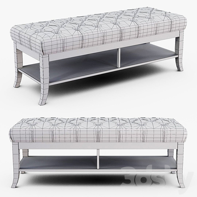 3d models: Other soft seating - Stanley Furniture - Hudson Street Bed End Bench
