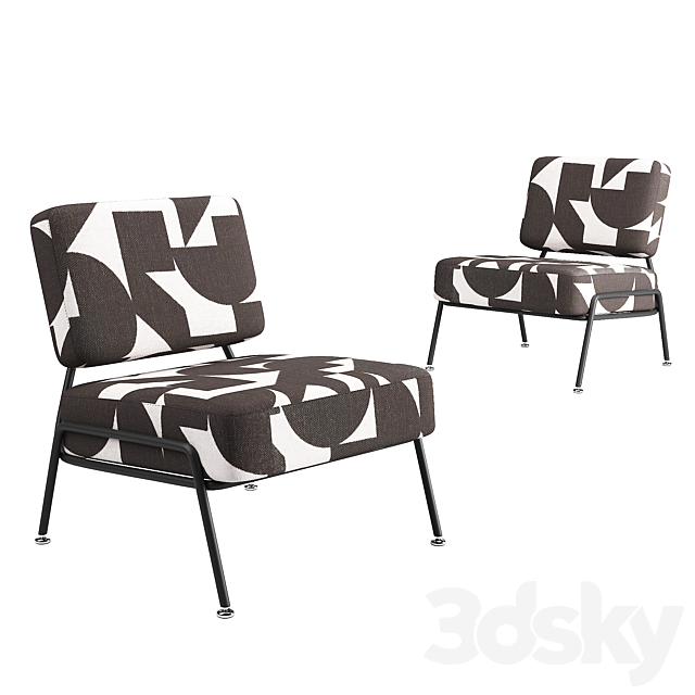 Knox accent armchair By Made Chair 3D Models