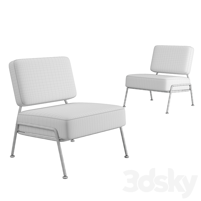 Knox accent armchair By Made Chair 3D Models