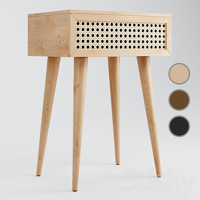 light oak bedside tables