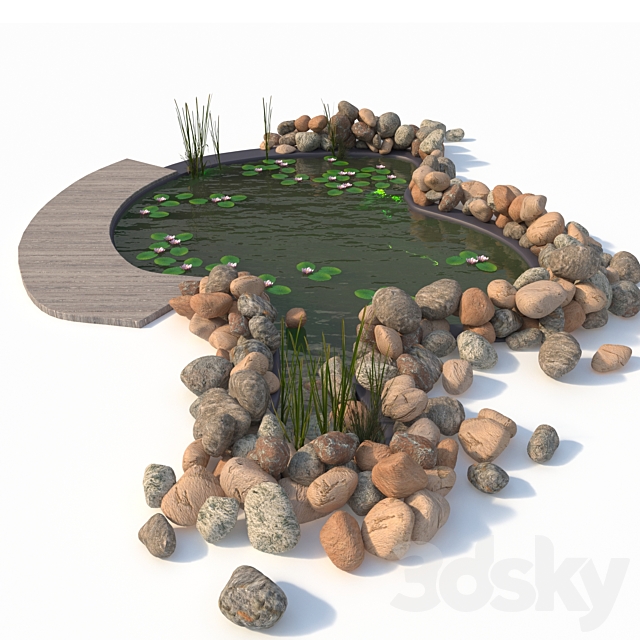 3d models Other garden pond