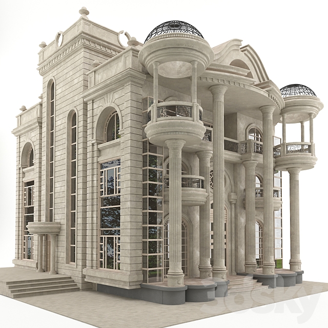 3d Models Building Classic House