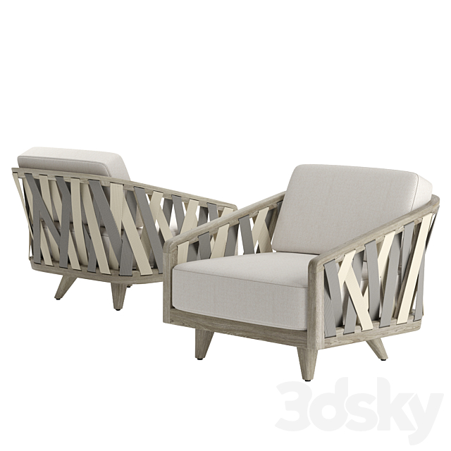 Palecek Boca Outdoor Lounge Chair Arm, Palecek Outdoor Furniture