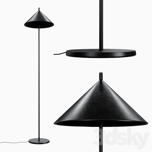 Hkliving Metal Triangle Floor Lamp 2, Triangle Table Lamp Black And White