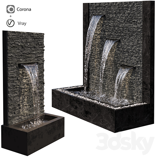 3d Models Other Wall Fountains