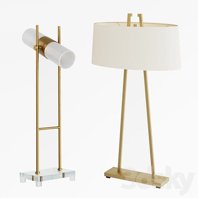 3d Models Table Lamp Lamps By Dalton And Tipton Table Lamps By Dalton And Tipton, Dalton Floor Lamp
