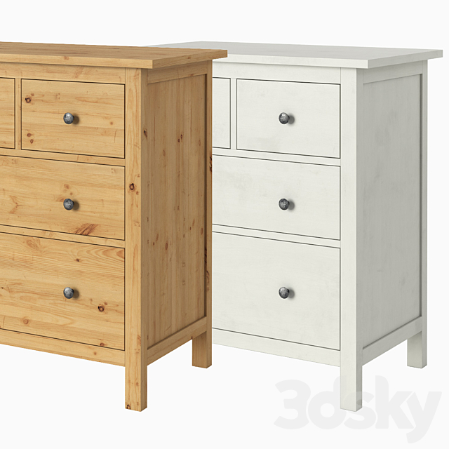 3d Models Sideboard Chest Of Drawer Ikea Hemnes 4 Drawer Chest