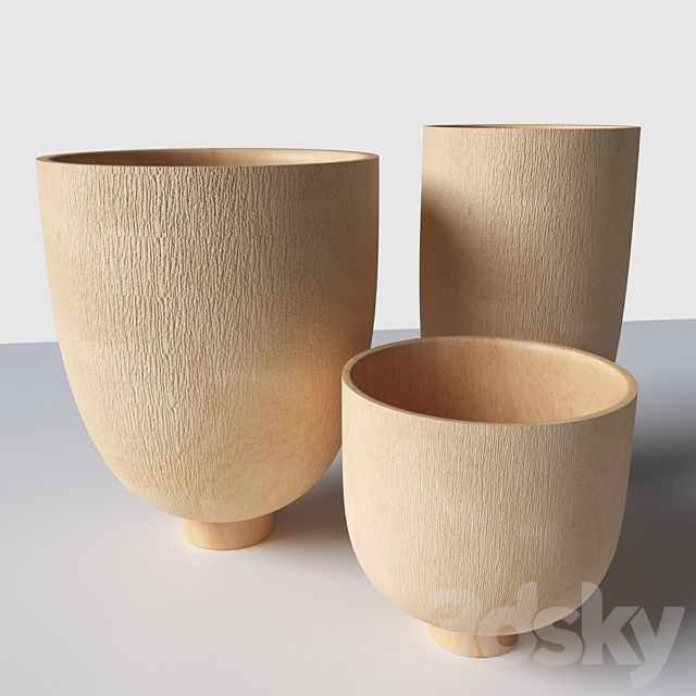 
                                                                                                            Wooden vases La Redoute Sato
                                                    