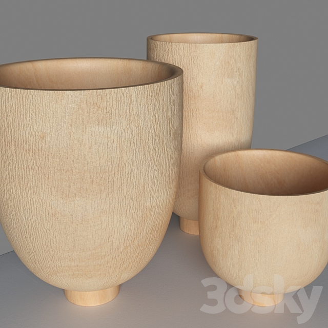 
                                                                                                            Wooden vases La Redoute Sato
                                                    