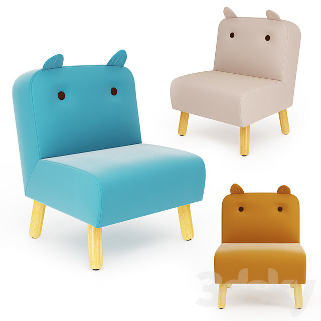 Jiggle /& Giggle Kids Chair Teal With Ears