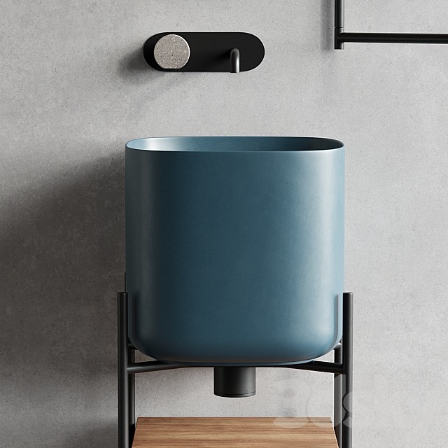 3d Models Bathroom Furniture Scarabeo Ceramiche Diva Floor Standing Vanity Unit Set 2
