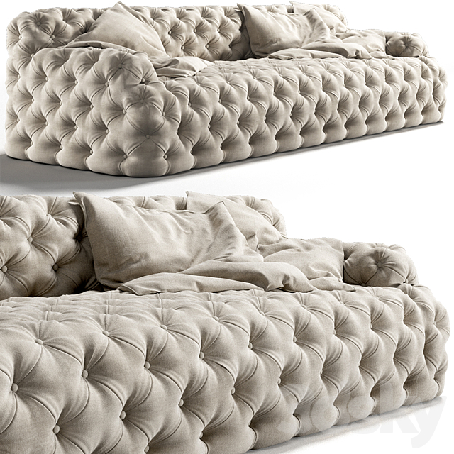 3d Models Sofa Meridiani Norton Capitonne