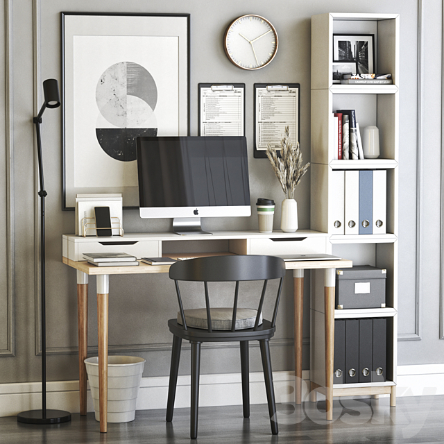 3d Models Office Furniture Ikea Office Workplace 27