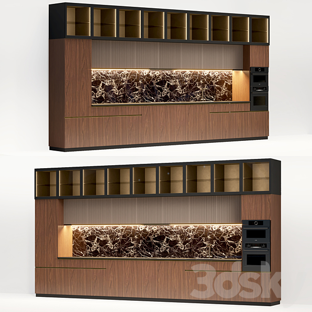 3d models: Kitchen - Kitchen modern 1