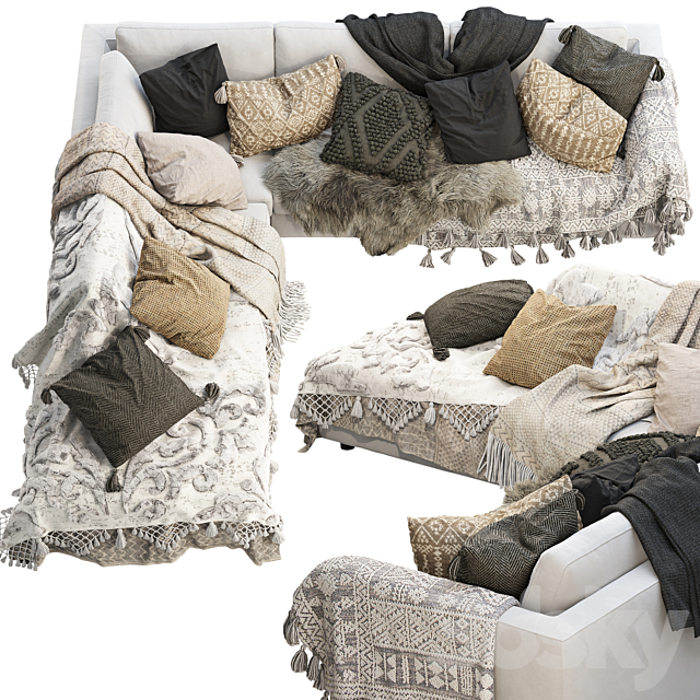 3d Models Sofa Eq3 Cello 3 Piece Sectional Sofa,Side View Side Wall Background Images