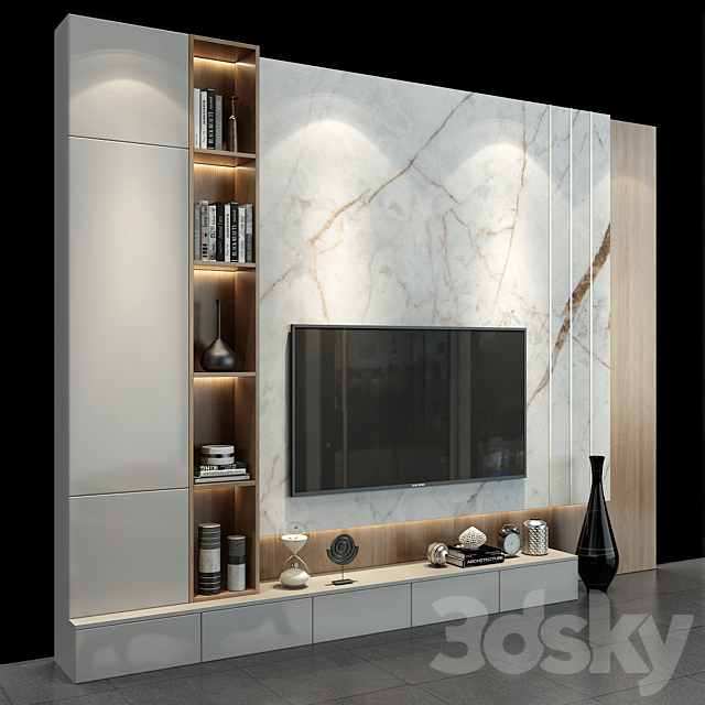 3d Models Tv Wall Tv Shelf Set 118 3d Models Tv Wall Tv Shelf Set 118