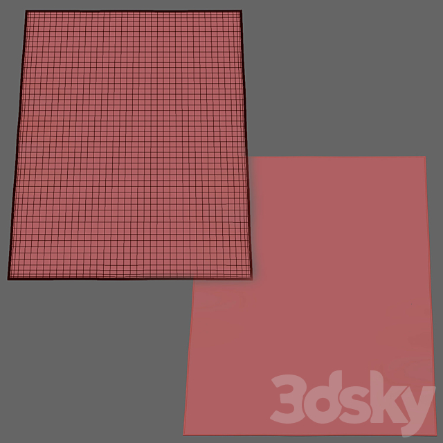 3d models Carpets Savoy Braided & HandKnotted Rug