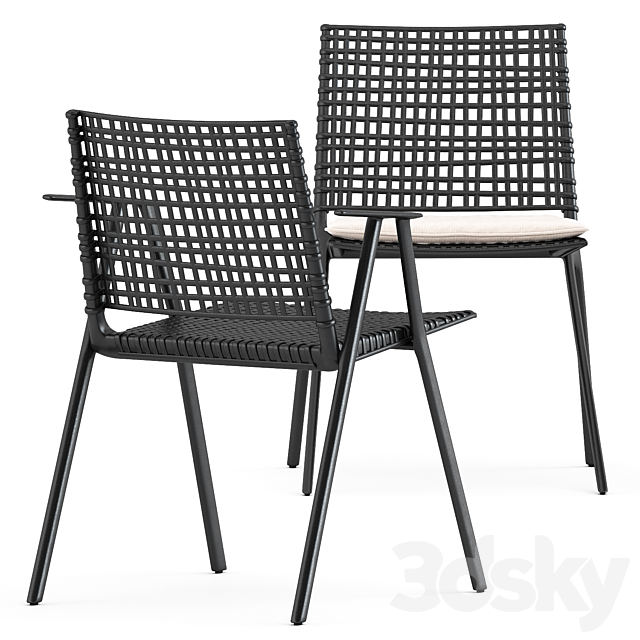 3d Models Table Chair Branch Armchair And Chair And Branch Table Set4 By Tribu